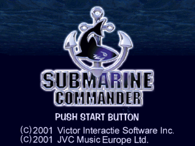 Submarine Commander title screen for Playstation